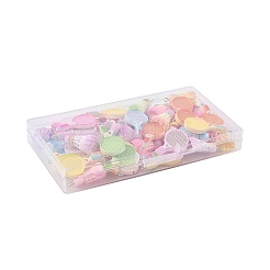 60Pcs 2 Styles Sports Theme Opaque Resin Pendants&nbsp;RESI-FS0002-47