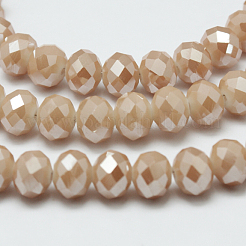 Electroplate Glass Bead Strands&nbsp;X-EGLA-G014-8mm-FR-A05