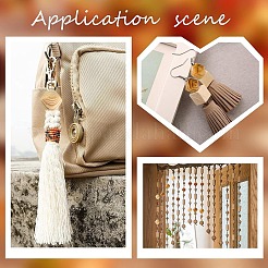 100Pcs 2 Colors Bicone Unfinished Natural Wood Beads&nbsp;WOOD-YW0001-78