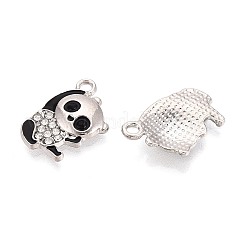 Alloy & Enamel & Crystal Rhinestone Pendants&nbsp;PALLOY-T095-12P