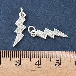 Brass Micro Pave Cubic Zirconia Pendants&nbsp;LS-ZIRC-G163-09S
