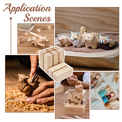 8Pcs Unfinished Wood Craft Block&nbsp;WOOD-OC0004-45