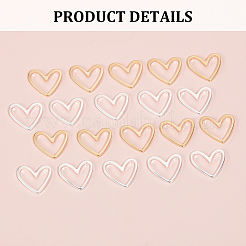40Pcs 2 Colors Brass Linking Rings&nbsp;KK-UN0003-30