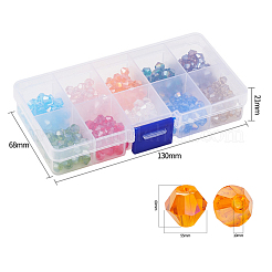 400Pcs 10 Colors Electroplate Glass Beads Strands&nbsp;EGLA-YW0001-15
