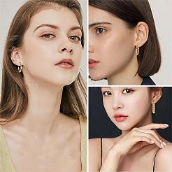 Stainless Steel Round Twist Stud Earrings Women&nbsp;JE1106A