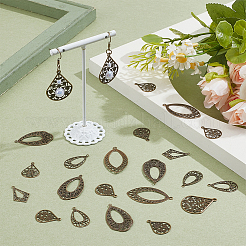 70Pcs 7 Styles Brass Pendants&nbsp;KK-PH0013-45