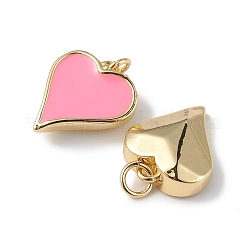 Eco-Friendly Rack Plating Brass Enamel Pendants&nbsp;KK-F848-02G-04