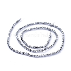 Electroplate Glass Beads Strands&nbsp;EGLA-F149-FP-04