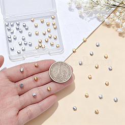 60Pcs 2 Colors 304 Stainless Steel Beads&nbsp;STAS-UN0064-96