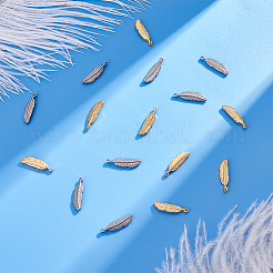 16Pcs 2 Colors 304 Stainless Steel Pendants&nbsp;STAS-UN0036-85