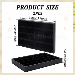 8 Grids MDF Cover with PU Leather Sunglasses Organizer Display Storage Holder&nbsp;ODIS-WH0099-129