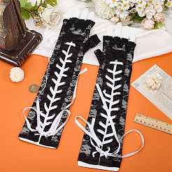 Cloth Half-finger Gloves&nbsp;AJEW-WH0270-983