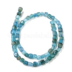 Natural Dragon Veins Agate(Dyed & Heated) Beads Strands&nbsp;G-G177-E15-03