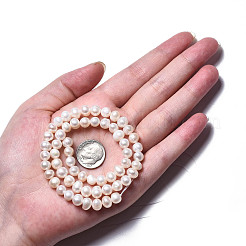 Natural Cultured Freshwater Pearl Beads Strands&nbsp;PEAR-N013-06B