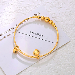 Adjustable Brass Charm Bangles for Women&nbsp;EU2266