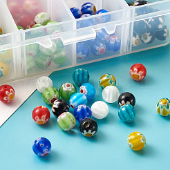 Handmade Millefiori Lampwork Beads&nbsp;LK-CD0001-001