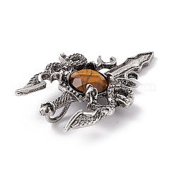 Natural Tiger Eye Pendants&nbsp;G-H281-03D