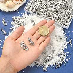 100Pcs 10 Styles Tibetan Style Alloy Pendants&nbsp;TIBEP-CJ0001-52