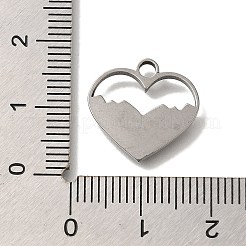 304 Stainless Steel Pendant Rhinestone Settings&nbsp;STAS-H223-20AS