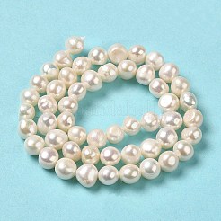 Natural Cultured Freshwater Pearl Beads Strands&nbsp;PEAR-E017-10