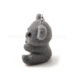 Flocky Opaque Resin Pendants&nbsp;FIND-U030-09P-01