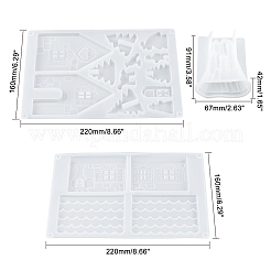 DIY 3D House Silicone Molds Kits&nbsp;DIY-OC0002-96