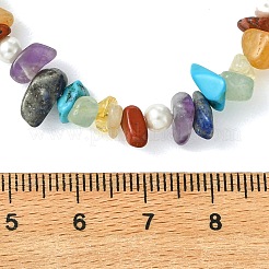 7 Chakra Natural & Synthetic Gemstone Beaded Necklaces&nbsp;NJEW-JN06634