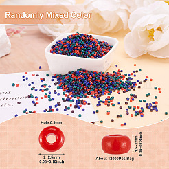 Opaque Glass Round Seed Beads&nbsp;GLAA-TAC0025-07A-08