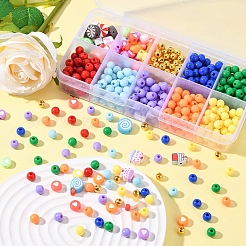470Pcs Opaque Acrylic Beads&nbsp;MACR-YW0001-94