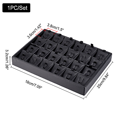 1Pc 24-Compartment Wooden Rings Presentation Boxes&nbsp;RDIS-PH0001-007