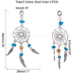 Alloy European Dangle Charms&nbsp;PALLOY-PH0001-25AS-WH
