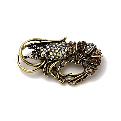 Alloy Rhinestone Brooch&nbsp;JEWB-K027-04A-AG
