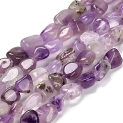 Natural Purple Rutilated Quartz Beads Strands&nbsp;G-P568-C08-01