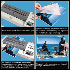 50 Sheets Laminating Pouch Film Photo Protecting Sheets&nbsp;AJEW-PH0003-95