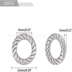 304 Stainless Steel Link Rings&nbsp;STAS-UN0006-76P