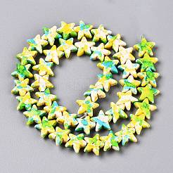 Spray Painted Synthetic Turquoise Beads Strands&nbsp;UNKW-T001-11C