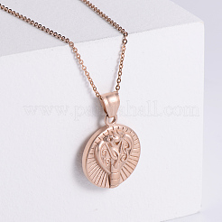 Vintage European Snake Animal Stainless Steel Pendant Necklaces for Men Women&nbsp;WN9056