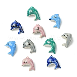 20Pcs 5 Colors Handmade Porcelain Beads&nbsp;PORC-CJ0001-14