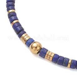 2Pcs Natural Howlite & Lapis Lazuli Beads Stretch Bracelets for Women&nbsp;BJEW-JB13214
