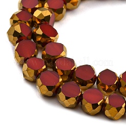 Electroplate Glass Beads Strands&nbsp;EGLA-G037-02A-HP01