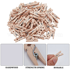 100Pcs Natural Wooden Craft Pegs Clips&nbsp;AJEW-SP0003-48B