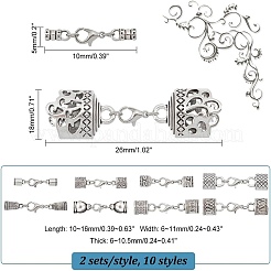 20Pcs 10 Style Zinc Alloy Lobster Claw Clasps&nbsp;FIND-PH0009-99