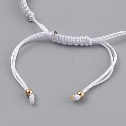 Adjustable Nylon Cord Braided Bead Bracelets&nbsp;EJEW-H118-02G