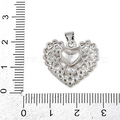 Brass Micro Pave Cubic Zirconia Pendants&nbsp;KK-A269-07P