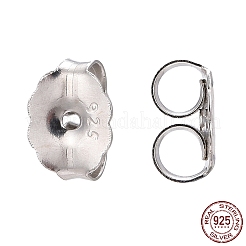 Anti-Tarnish Rhodium Plated 925 Sterling Silver Ear Nuts&nbsp;STER-E041-11B