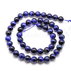 Natural Tiger Eye Beads Strands&nbsp;G-G544-6mm-04