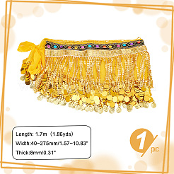 Polyester Tassel Fringe Trimming&nbsp;DIY-WH0304-796A
