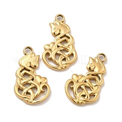 Ion Plating(IP) 201 Stainless Steel Pendants&nbsp;LS-STAS-P312-01G