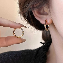 Women's Colorful Alloy Enamel Huggie Hoop Earrings&nbsp;AL-CBA3C8B-17G