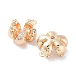 Brass Micro Pave Cubic Zirconia Charms&nbsp;KK-F871-34G